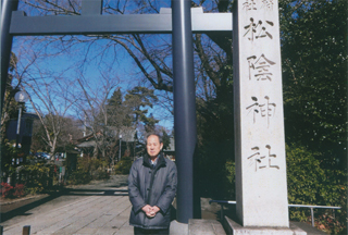 松陰神社で。1/31（土）