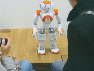 ロボットと会話しました
