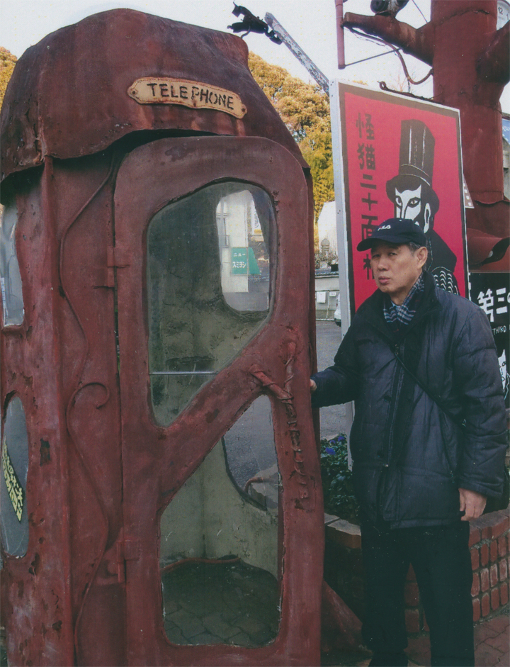 電話ボックスも、古いです