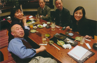 打ち上げ。「土風炉」で