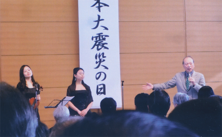 鎮魂の歌を歌いました