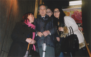 お店から出る時に