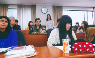 外国からの留学生も