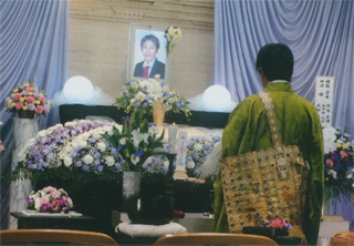 毛塚靖子さんの告別式