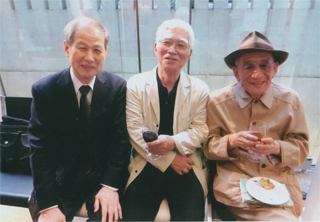 足立正生さん、矢崎泰久さんと
