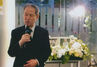 私も挨拶しました