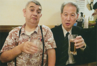 終わって、乾杯