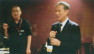 私も挨拶しました