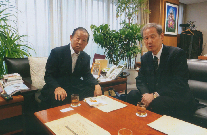 8/3。二階俊博さんにお会いしました