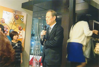 私も挨拶しました