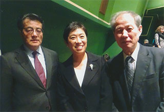 岡田克也さん。辻元清美さんと